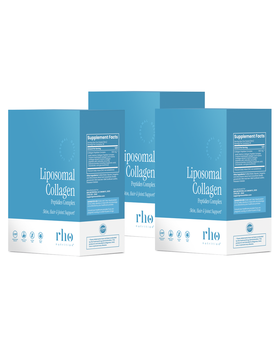 SIGNAL 酵素ボディローション　ブルーラベル Liposomal Collagen Travel Packs | Rho Nutrition