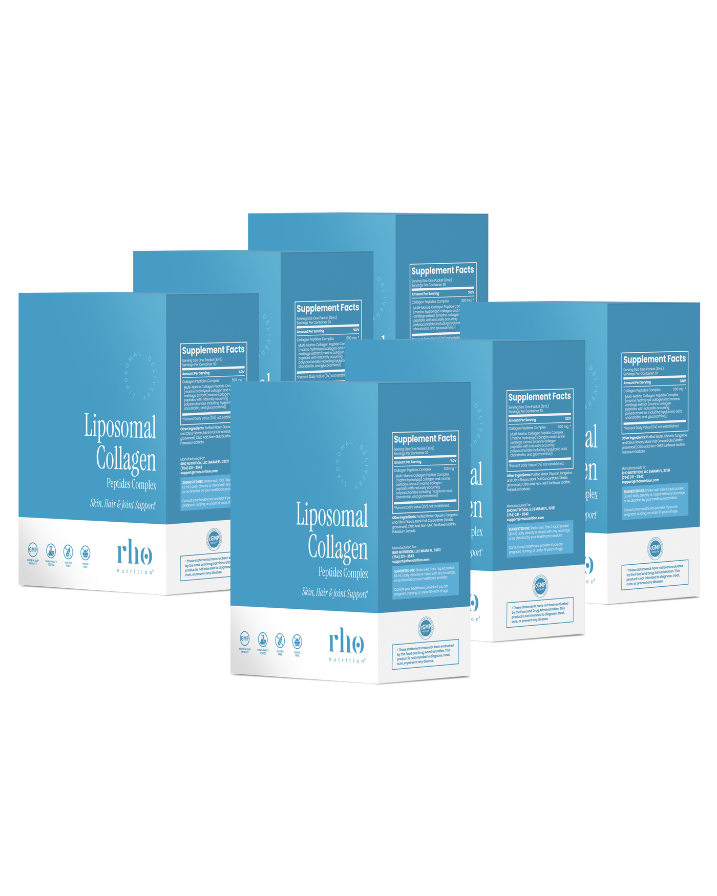 Liposomal Collagen Travel Packs | Rho Nutrition