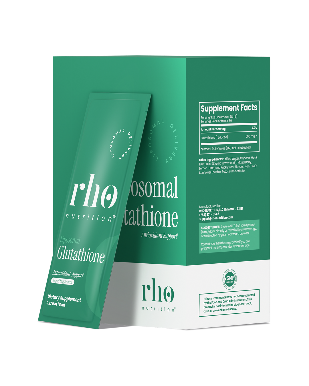 Liposomal Glutathione Travel Packs | Rho Nutrition Liposomal Glutathione Travel Packs | Rho Nutrition