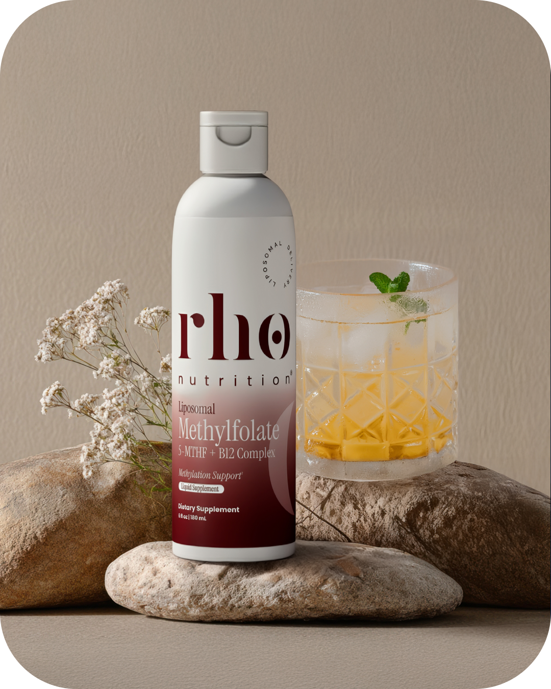 Liposomal Methyfolate 5-MTHF + B12 Complex | Rho Nutrition