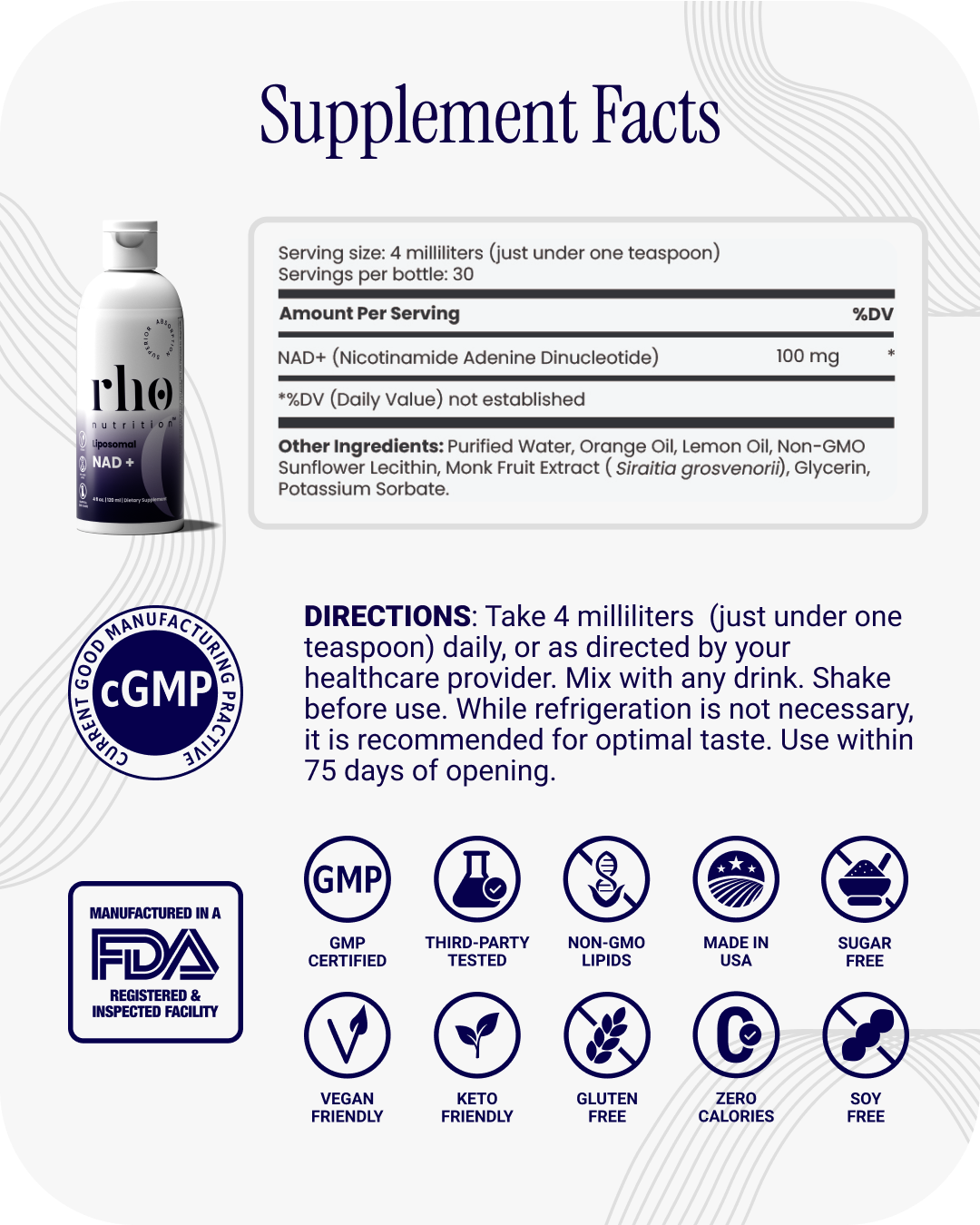 Liposomal NAD+