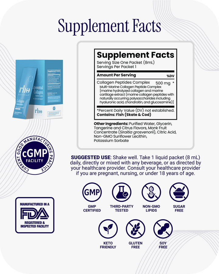 Liposomal Collagen Travel Packs | Rho Nutrition