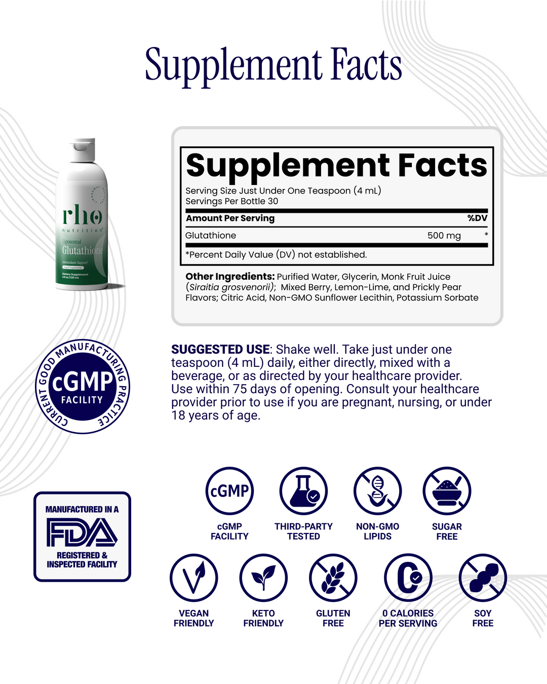 Liposomal Glutathione | Rho Nutrition Liposomal Glutathione | Rho Nutrition