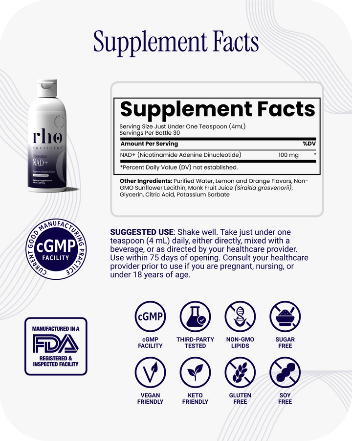 Liposomal NAD+ | Rho Nutrition