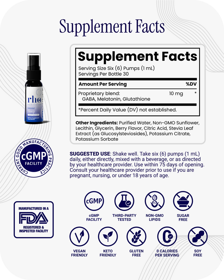 glutathione for sleep Liposomal Glutathione Supplement main image 1