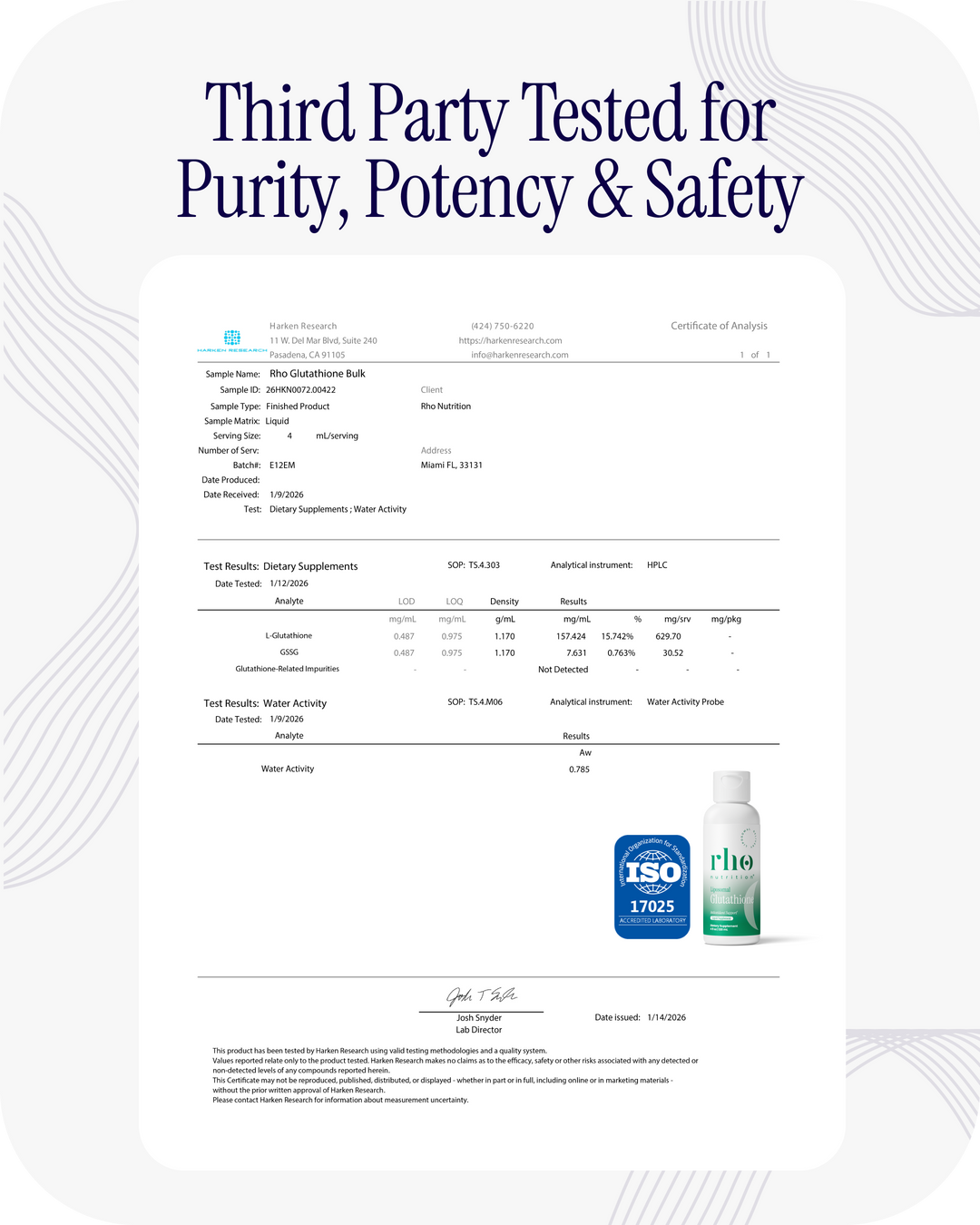 glutathione 750 Aurora Nutrascience Glutathione, 60 Capsules Metagenics GlutaClear - Advanced Glutathione