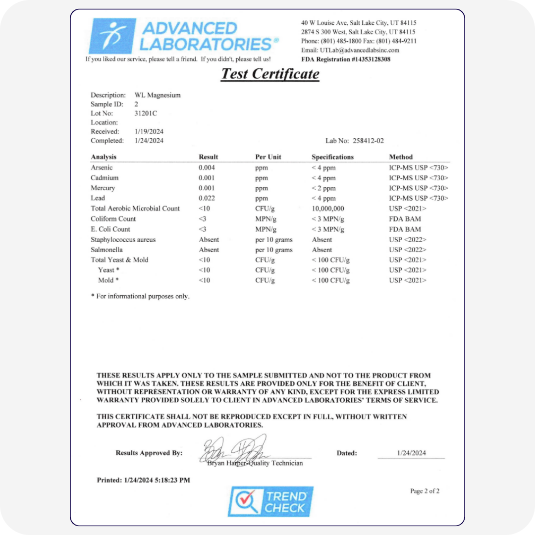 Liposomal Magnesium