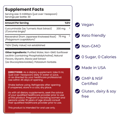 Liposomal Curcumin + Resveratrol (3 Pack)